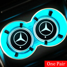Load image into Gallery viewer, 2pcs Mercedes-Benz Led Cup Holder Mat Pad
