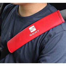 Load image into Gallery viewer, 2pcs SEAT Logo Seat Belt Pads
