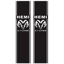 Load image into Gallery viewer, 2pcs Dodge Ram 1500 RT HEMI 5.7 Liter Truck Vinyl Decals
