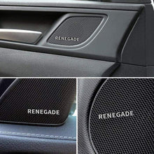 Load image into Gallery viewer, 4pcs Jeep Renegade Door Speaker Emblem Stickers
