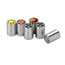 Load image into Gallery viewer, 4pcs Mini Cooper Tire Valve Caps
