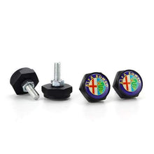 Load image into Gallery viewer, 4pcs License Plate Screws for Alfa Romeo Frame - Colored Logo
