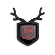 Load image into Gallery viewer, 2pcs Dodge Logo Shield Antler Emblems
