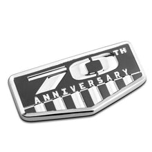 Load image into Gallery viewer, 70th Car Stickers Metal Emblem Badge Decal for Jeep Wrangler Cherokee Compass Patriot 70th Anniversary Emblem Stickers
