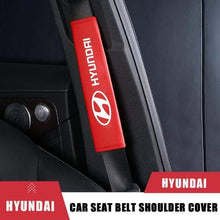 Load image into Gallery viewer, 2pcs Hyundai Logo Seat Belt Pads
