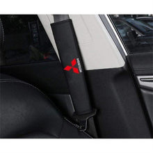 Load image into Gallery viewer, 2pcs Mitsubishi Logo Seat Belt Pads
