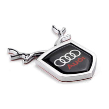 Load image into Gallery viewer, 2pcs Audi Shield Antler Emblems
