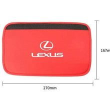 Load image into Gallery viewer, 2pcs Lexus Logo Seat Belt Pads
