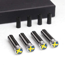Load image into Gallery viewer, 4pcs Sweden Flag Car Doors Lock Pins Knobs Interior
