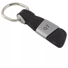 Load image into Gallery viewer, Audi Leather Keyring Black
