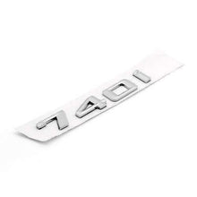 Load image into Gallery viewer, BMW 740i Emblem Metal/Plastik Silver

