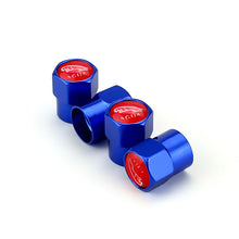 Load image into Gallery viewer, 4pcs Jaguar Red Background Logo Tire Valve Caps

