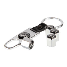 Load image into Gallery viewer, 4pcs Tire Valve Caps for Volkswagen R Line+Keychain
