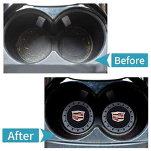 Load image into Gallery viewer, 2pcs Cadillac Logo Auto Cup Holder Mats
