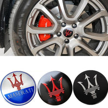 Load image into Gallery viewer, 4pcs 60mm Maserati Logo Wheel Center Caps

