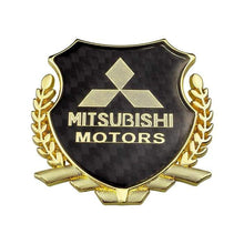 Load image into Gallery viewer, Mitsubishi Motors Carbon Shield Logo Emblem
