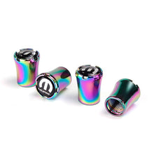 Load image into Gallery viewer, 4pcs Mopar Logo Tire Valve Caps - Neo Chrome
