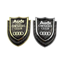 Load image into Gallery viewer, Audi Logo Owners Club Shield Emblem Sticker
