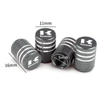 Load image into Gallery viewer, 4pcs Kawasaki Motorcycles Logo Tire Valve Caps

