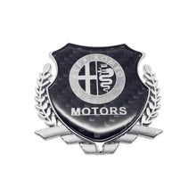 Load image into Gallery viewer, Alfa Romeo Motors Carbon Shield Logo Emblem
