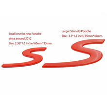 Load image into Gallery viewer, S Letter Porsche Logo Emblem

