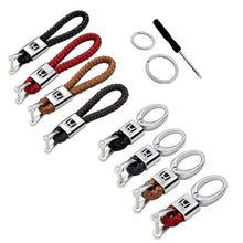 Load image into Gallery viewer, Keychain Leather+Metal For Honda
