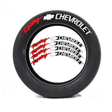 Load image into Gallery viewer, 4/8pcs Chevrolet Racing Letter Wheels Tire Stickers
