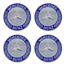 Load image into Gallery viewer, 4pcs Wheel Center Caps Stickers Mercedes Benz 65mm Blue
