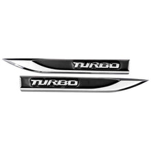 Load image into Gallery viewer, 2Pcs Turbo Nameplate Blade Fender Emblem Sticker

