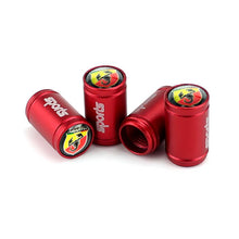 Load image into Gallery viewer, 4pcs Abarth Fiat Logo Tire Valve Caps
