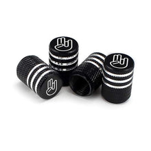 Load image into Gallery viewer, 4pcs Hand Symbol Logo Tire Valve Caps
