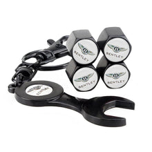 Load image into Gallery viewer, Bentley Wheel Tire Valve Caps+Keychain
