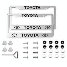 Load image into Gallery viewer, 2pcs Toyota License Plate Frames with Screw Caps
