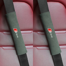 Load image into Gallery viewer, 2pcs Audi Logo Seat Belt Pads
