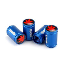 Load image into Gallery viewer, 4pcs Cannabis Marijuana Logo Tire Valve Caps
