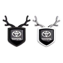 Load image into Gallery viewer, 2pcs Toyota Logo Shield Antler Emblems
