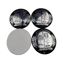 Load image into Gallery viewer, 4pcs 75mm Mercedes-Benz Affalterbach Black Wheel Hub Stickers
