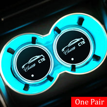 Load image into Gallery viewer, 2pcs Cadillac Logo Led Cup Holder Mat Pad
