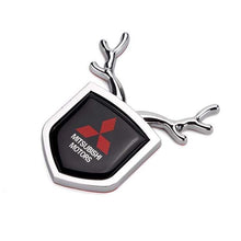 Load image into Gallery viewer, 2pcs Mitsubishi Logo Shield Antler Emblems
