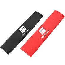 Load image into Gallery viewer, 2pcs SEAT Logo Seat Belt Pads
