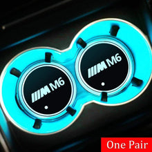 Load image into Gallery viewer, 2pcs BMW M Logo Led Cup Holder Mat Pad

