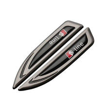 Load image into Gallery viewer, 2pcs Audi S-line Fender Emblems

