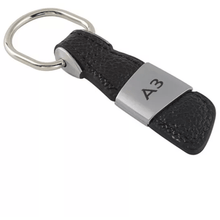 Load image into Gallery viewer, Audi Leather Keyring Black
