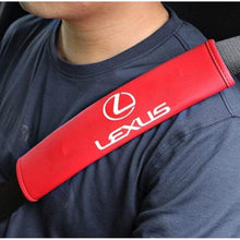 Load image into Gallery viewer, 2pcs Lexus Logo Seat Belt Pads
