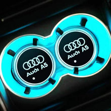 Load image into Gallery viewer, 2pcs Audi Logo Led Cup Holder Mat Pad
