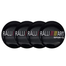 Load image into Gallery viewer, 4pcs 56mm Ralliart Wheel Center Stickers for Mitsubishi
