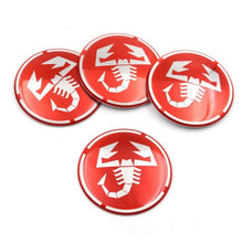 Load image into Gallery viewer, 4pcs 56mm Abarth Wheel Center Hub Sticker for Fiat
