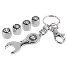 Load image into Gallery viewer, Alfa Romeo Type3 Black Wheel Tire Valve Caps+Keychain
