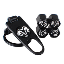 Load image into Gallery viewer, 4pcs Tire Valve Caps + Keychain For Dodge
