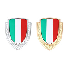 Load image into Gallery viewer, Italian Flag Shield Emblem Sticker
